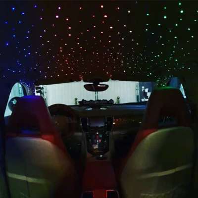 12V 24V gorgeous color twinkly fiber optic starlight rooflining