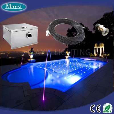 Waimaotong.com pool light LED with black plastic fiber optic cable LEI-8001 WP light projector for pool starry