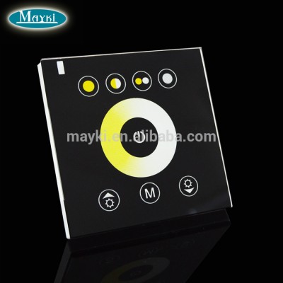 Dimmer 12A 2CH Color Temperature Touch Controller LED Switch Controller for DIY Hotel Office Home Neon Lights 12 preset program