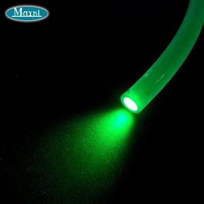 10mm side glow fiber for fiber optic rope light