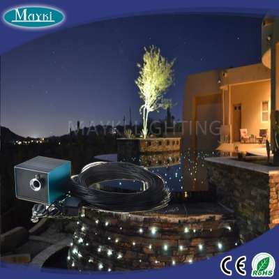 fiber optic skylight with PMMA end glow led fiber optic deck lighting