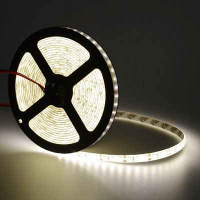 12V 5M Cool White Flexible LED Strip Light 3528 Waterproof Decoration Lights