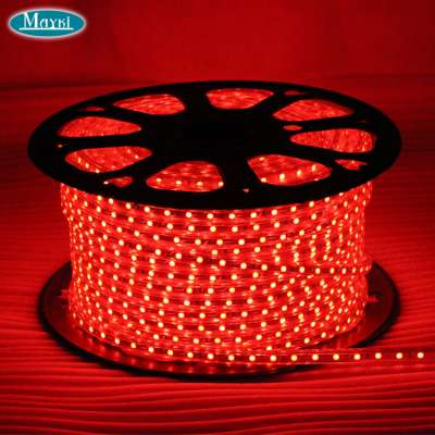 High voltage spool 220V red white white SMD 5050 LED strip light for pool decorative light