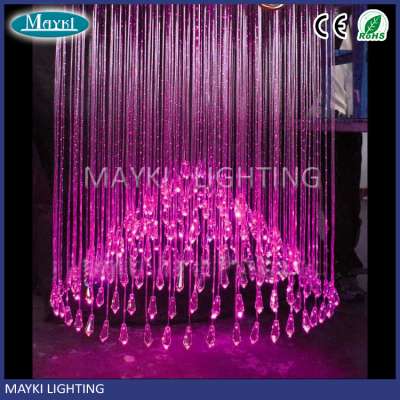 Multicolor fiber optic lighting acrylic chandelier centerpiece frames