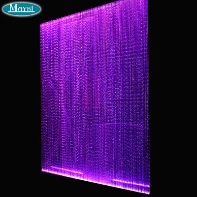 Custom decorative LED fiber optic curtain light