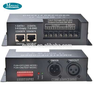 RGBW LED DMX512 Decoder 4 Channel Dmx Controller