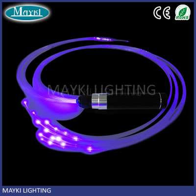 Space Whip Led Fiber Optic Whip With 1.0mm End Glow Fiber Flashing Effect Dance Using