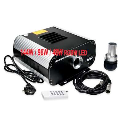 New 144W 96W 48W RGBW DMX led fiber optic light illuminator generator device with twinkle