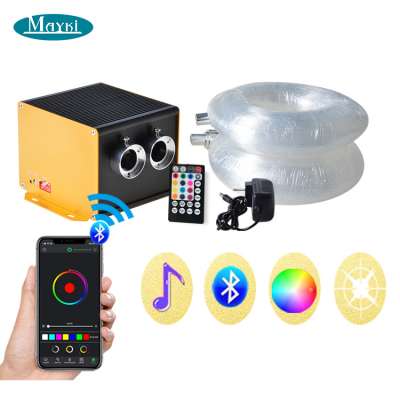 APP fiber optic device illuminator light RGBW twinkle bluetooth for starlight roof