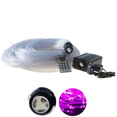 Colorful sensory plastic side spot optic fiber for kids with 16W RGB light source 28keys remote controller